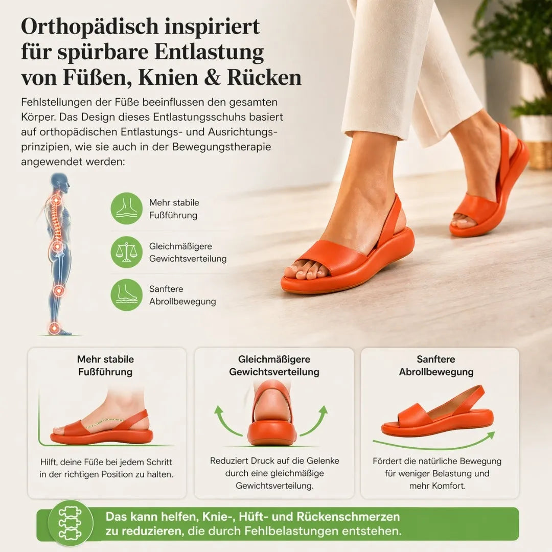 1+1 GRATIS| OrthoSandale — Schmerzlindernde Komfort-Sandalen | Rutschfest & Federleicht